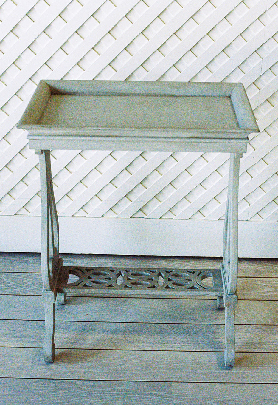 Gray Washed Side Table – Cece Bowman Interiors